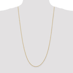 14K 30 inch 1.5mm Diamond-cut Rope with Lobster Clasp Chain