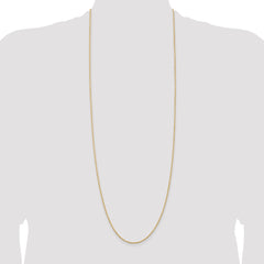 14K 36 inch 1.5mm Diamond-cut Rope with Lobster Clasp Chain