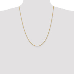 14K 24 inch 1.5mm Regular Rope with Lobster Clasp Chain