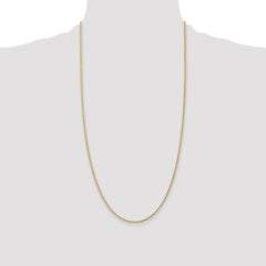 14K 28 inch 1.5mm Regular Rope with Lobster Clasp Chain