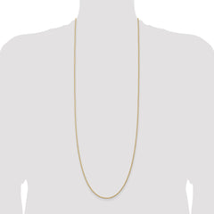 14K 36 inch 1.5mm Regular Rope with Lobster Clasp Chain