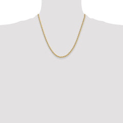14k 3.3mm Regular Rope Chain - 10