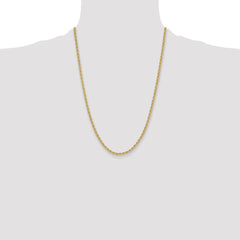 14k 3.3mm Regular Rope Chain - 5