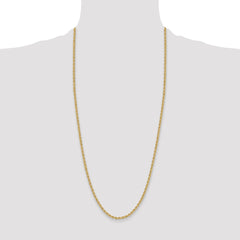 14k 3.3mm Regular Rope Chain - 6