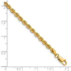 14k 3.3mm Regular Rope Chain - 7