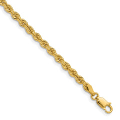 14k 3.3mm Regular Rope Chain - 7