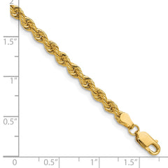14k 3.8mm Regular Rope Chain - 10