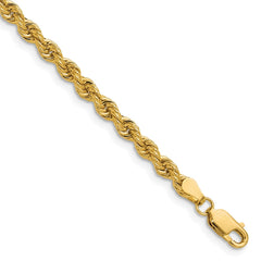 14k 3.8mm Regular Rope Chain - 10