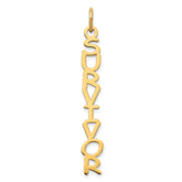 10k Yellow Gold Cosmic Sans Font Name Plate Charm