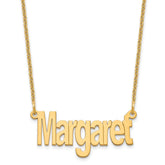 10k Small Name Plate Necklace