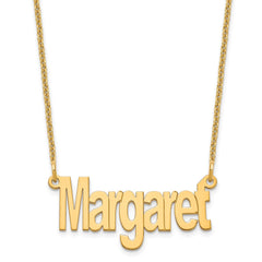 10k Small Name Plate Necklace