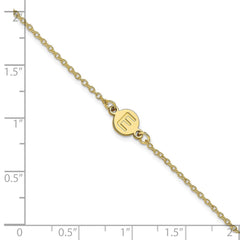 10k Yellow Gold 1 Letter Bubble Bracelet