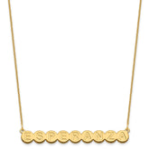 10k Yellow Gold 9 Letter Bubble Necklace