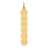 10k Yellow Gold 6 Letter Bubble Pendant