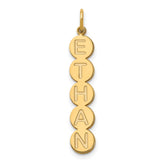 10k Yellow Gold 5 Letter Bubble Pendant