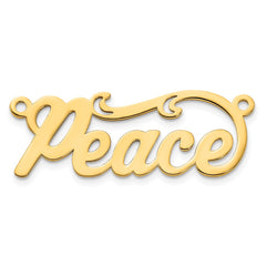 10k Yellow Gold Polished Name Plate - 3