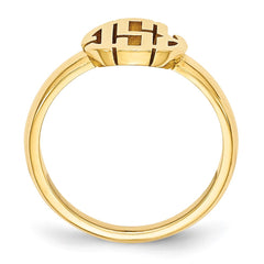 10k Yellow Gold Monogram Ring - 3