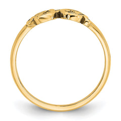 10k Yellow Gold Monogram Ring - 2