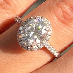 LIV "Mel" Lab Grown Diamond Oval Engagement Ring