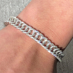 LIV Pave Link Tennis Bracelet