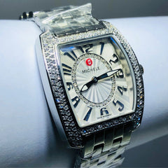 Michele urban diamond dial stainless steel diamond watch