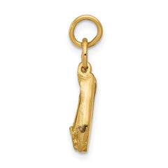 14K 3D Ballet Slippers Charm - 2