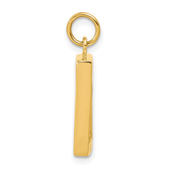 14k Fancy Border 17x13mm Picture Frame Pendant