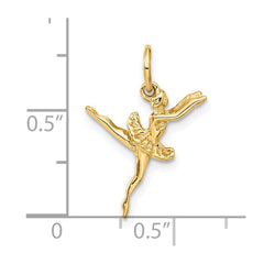 14K 3D Ballerina Charm