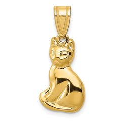 14k Cat Charm - 2