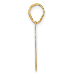 14k Polished Number 33 Pendant