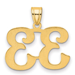 14k Polished Number 33 Pendant