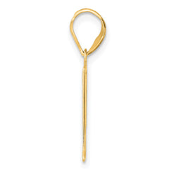 14k Polished Number 41 Pendant