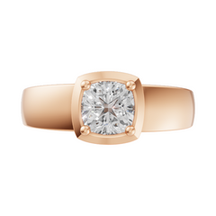 cushion-14k rose gold|cushion-18k rose gold