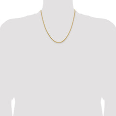 14K 20 inch 2mm Byzantine with Lobster Clasp Chain