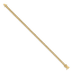 14k Complete 1 carat Diamond Illusion Setting 7 inch Tennis Bracelet
