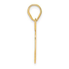 14k Polished Block Number 36 Pendant