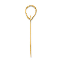 14k Polished Block Number 69 Pendant