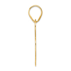 14k Polished Block Number 78 Pendant