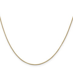 14K 28 inch .7mm Box with Lobster Clasp Chain