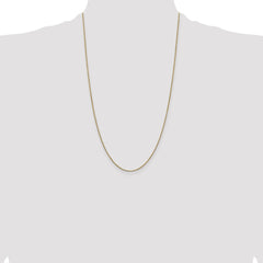 14K 26 inch .9mm Box with Lobster Clasp Chain