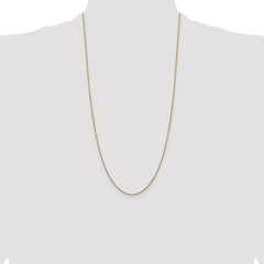 14K 28 inch .9mm Box with Lobster Clasp Chain