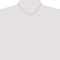 14K 16 inch .9mm Box with Spring Ring Clasp Chain