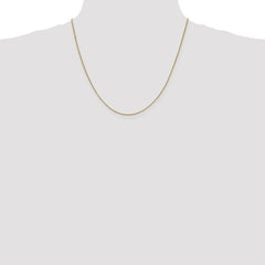 14K 20 inch .95mm Box with Lobster Clasp Chain