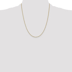 14K 22 inch 1.1mm Box with Lobster Clasp Chain