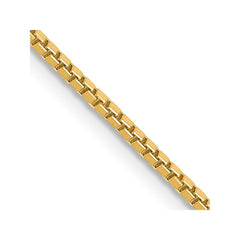 14K 22 inch 1.4mm Box with Lobster Clasp Chain