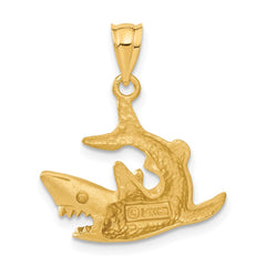 14k Shark Pendant