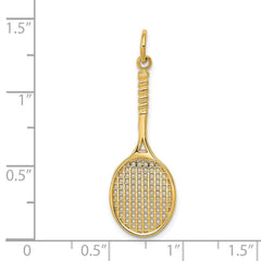 14k Tennis Racquet Charm