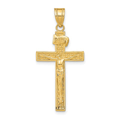 14k INRI Crucifix Pendant - 3