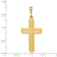14k Cross Pendant - 3