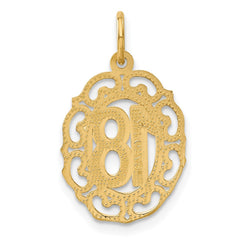 14k #18 Oval Pendant